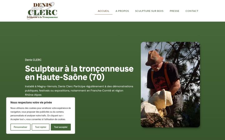 Screenshot of denis-clerc.fr