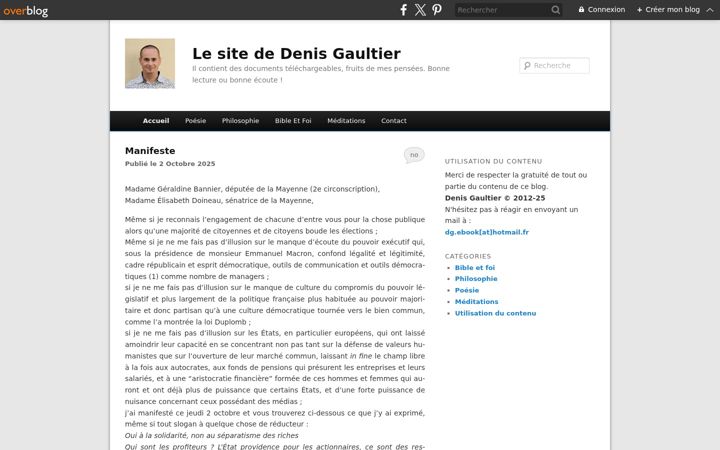 Screenshot of denis-gaultier.com