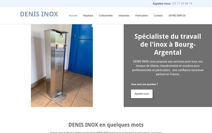 Screenshot of denis-inox.fr