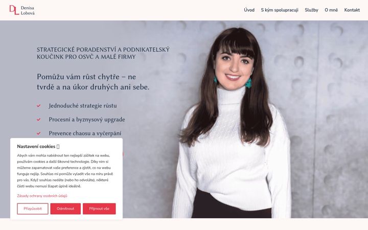 Screenshot van denisalobova.cz