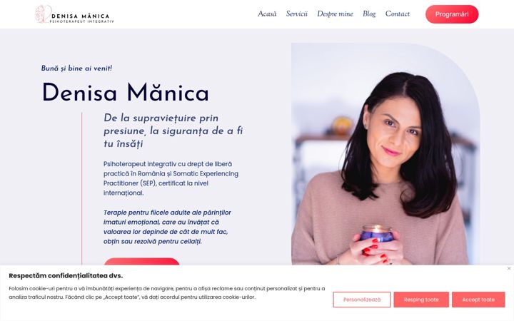 Snimka zaslona za denisamanica.ro