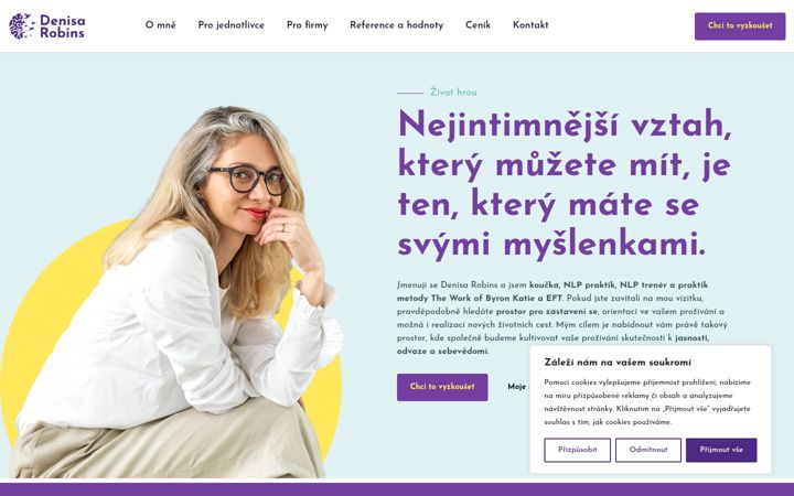 Screenshot van denisarobins.cz