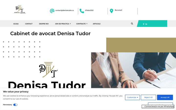 Snimka zaslona za denisatudor.ro