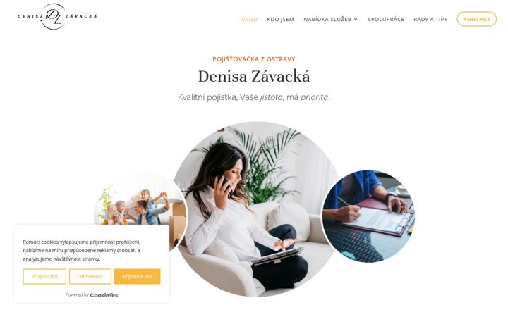Screenshot van denisazavacka.cz