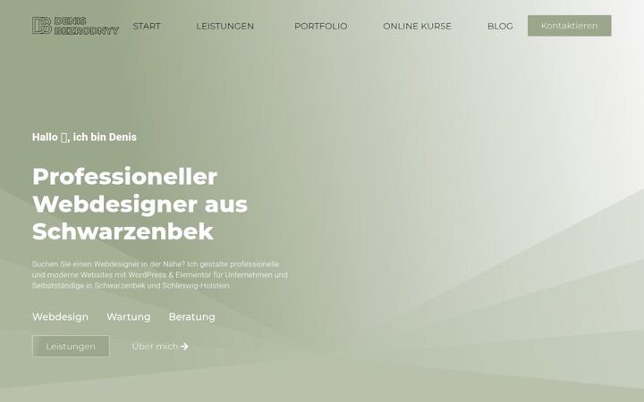 Screenshot of denisbezrodnyy.com