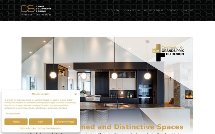 Screenshot of denisbourgeois.com