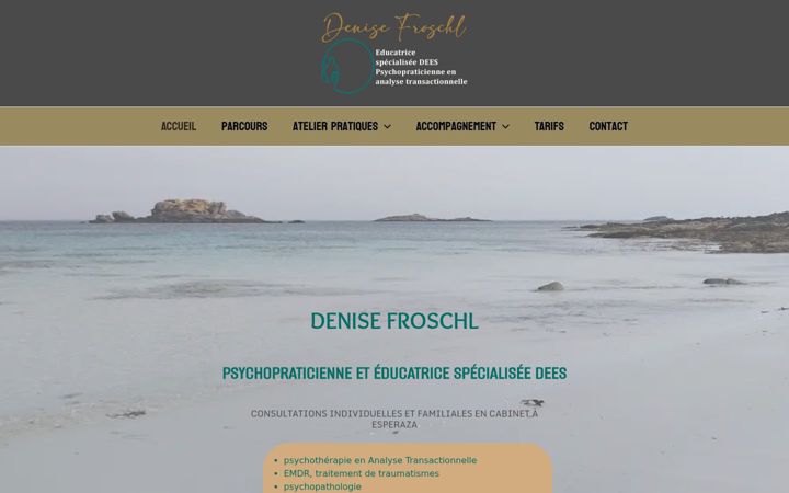 Screenshot of denise-froschl.com