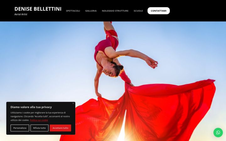 Screenshot of denisebellettini.it