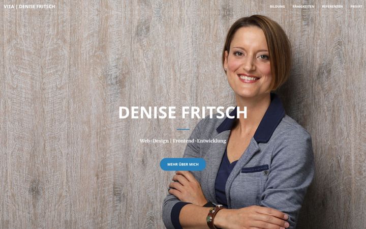 Screenshot of denisefritsch.com