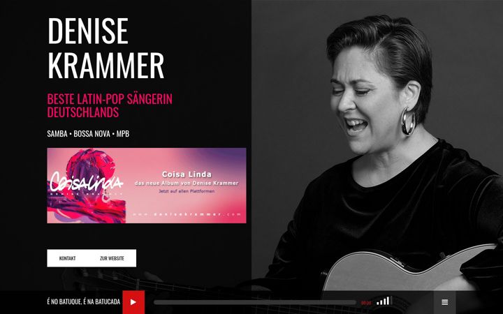 Screenshot of denisekrammer.com