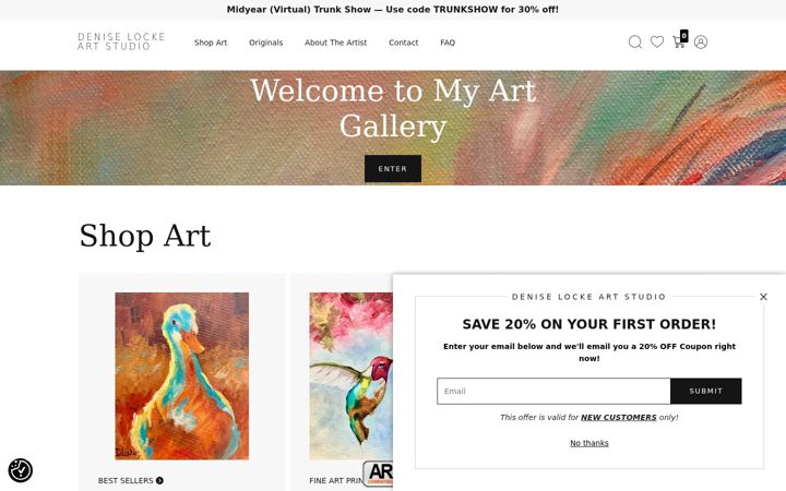 Screenshot of deniselocke.com