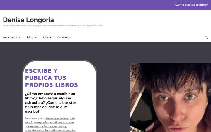 Screenshot of deniselongoria.com