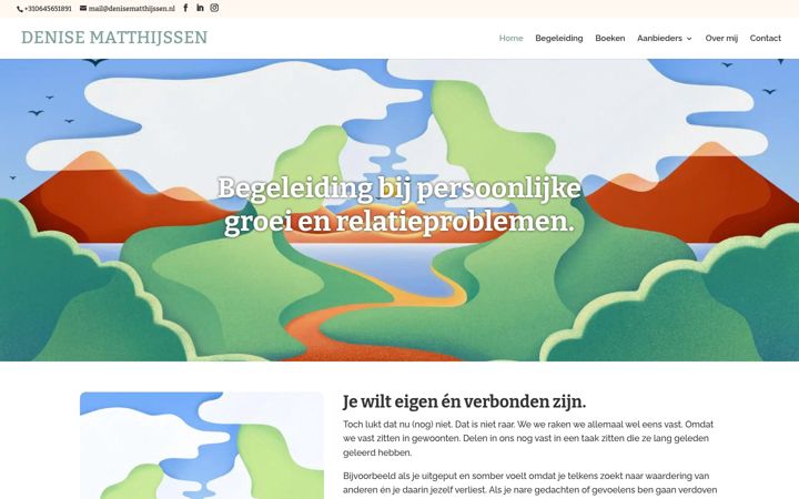Screenshot of denisematthijssen.nl