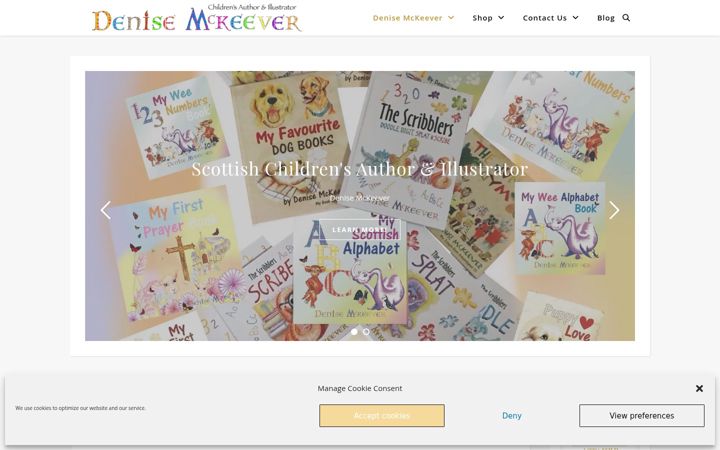 Screenshot of denisemckeever.com