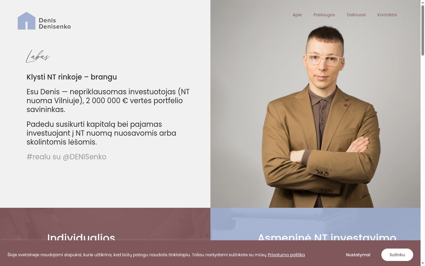 Capture d'écran de la bannière de consentement affichée avant toute interaction