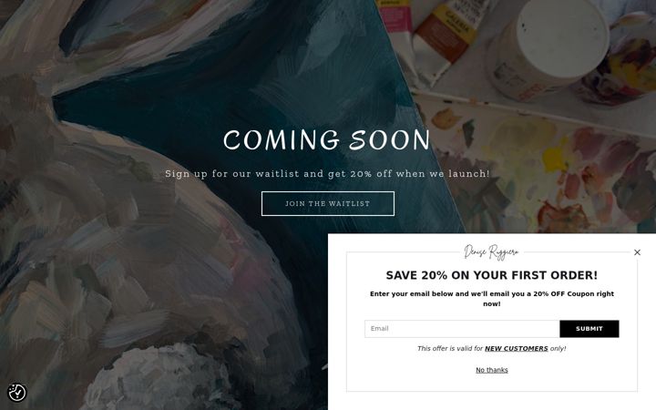 Screenshot of deniseruggieroart.com