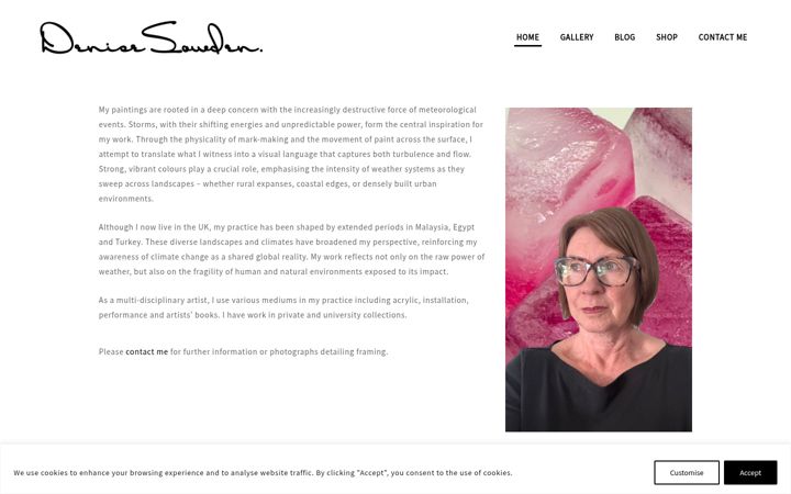 Screenshot of denisesowden.com