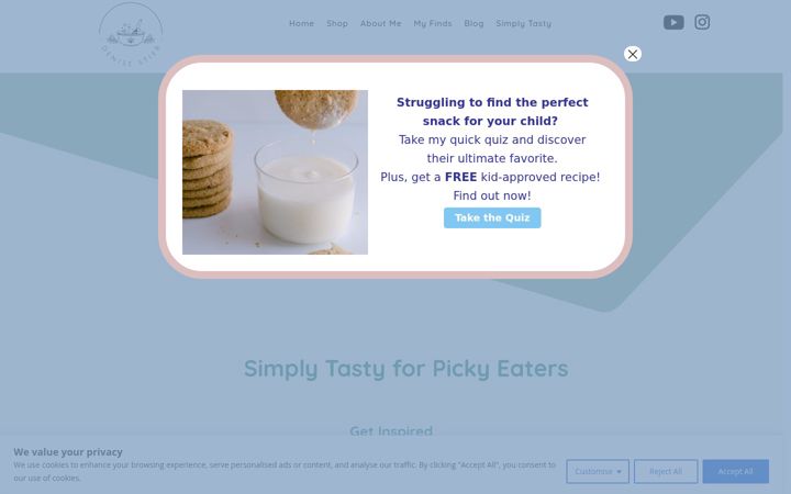 Screenshot of denisestier.com