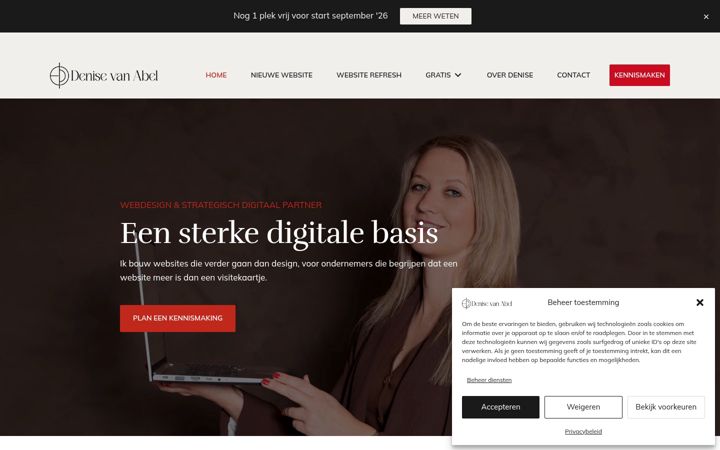 Screenshot of denisevanabel.nl