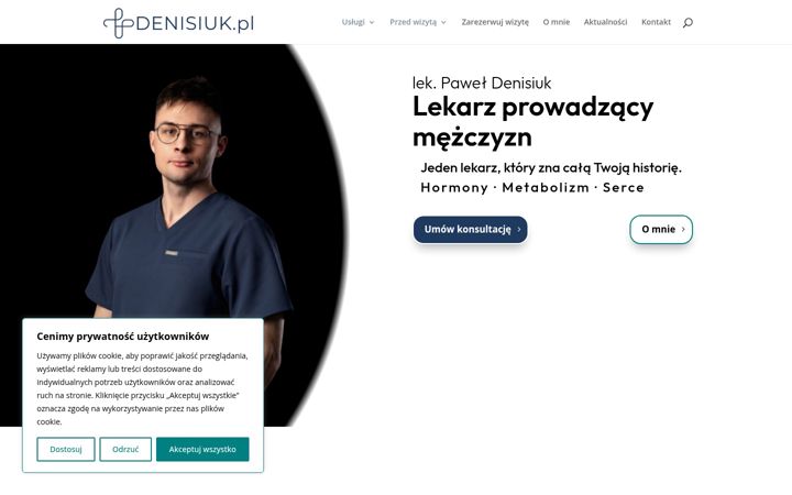 Screenshot di denisiuk.pl