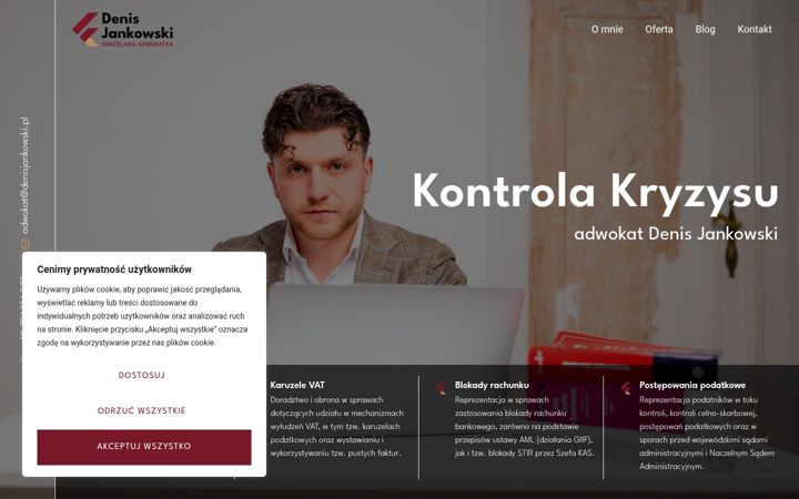 Screenshot di denisjankowski.pl
