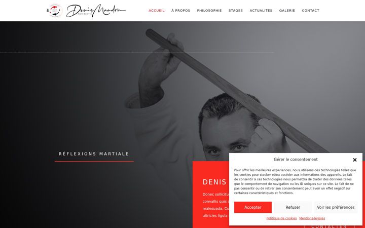 Screenshot of denismandon.com
