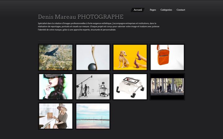 Screenshot of denismareau.com