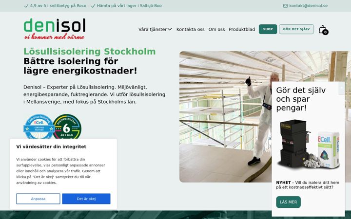 Screenshot of denisol.se