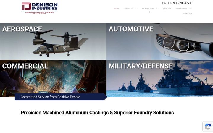 Screenshot of denisonindustries.com