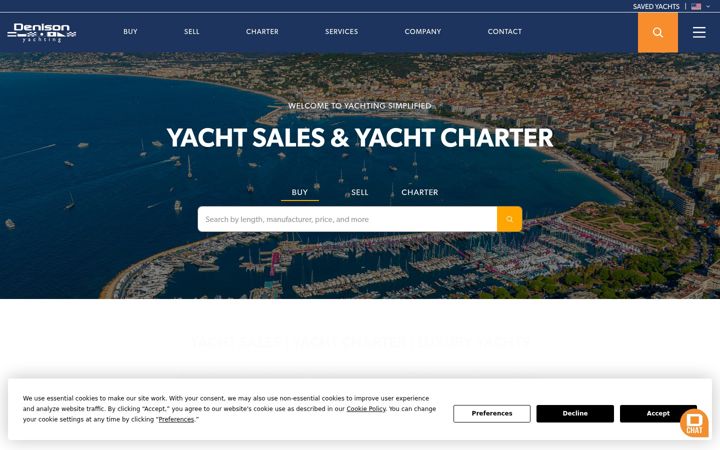 Screenshot of denisonyachtsales.com