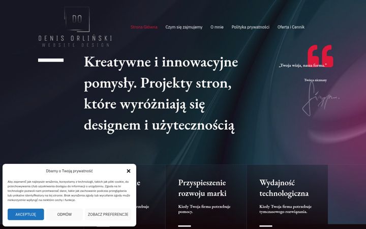 Screenshot di denisorlinski.pl