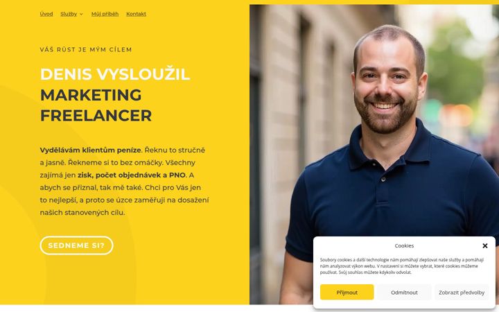 Screenshot van denisvyslouzil.cz