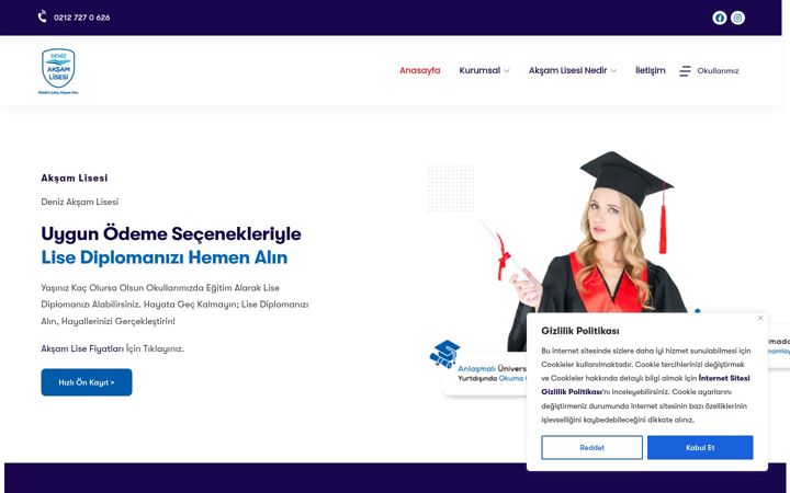 Zrzut ekranu denizaksamlisesi.k12.tr