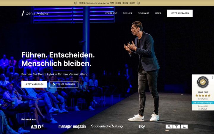 Screenshot of denizaytekin.de