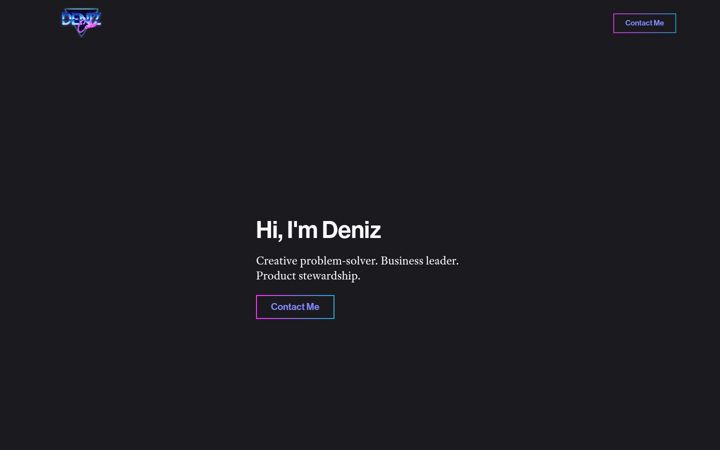 Screenshot of denizcoker.com