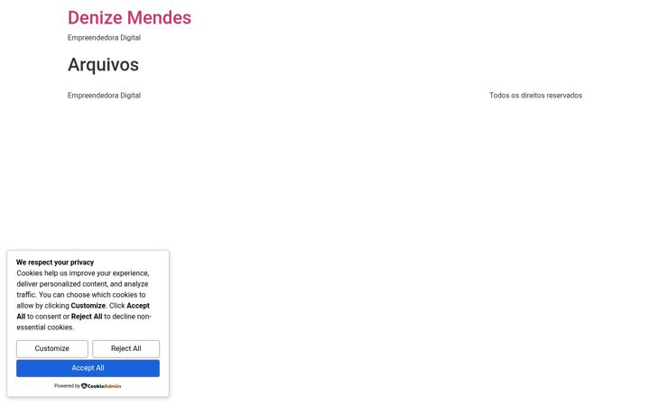 Screenshot stránky denizemendes.com.br
