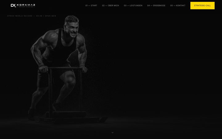 Screenshot of denizkorkmaz.de
