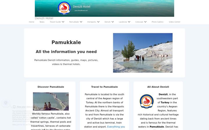Screenshot of denizlihotel.com