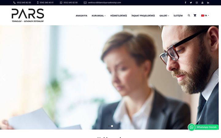 Screenshot of denizliparsteknoloji.com