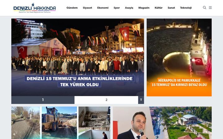 Screenshot of denizlisosyaltv.com