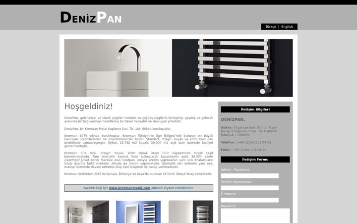 Screenshot of denizpan.com