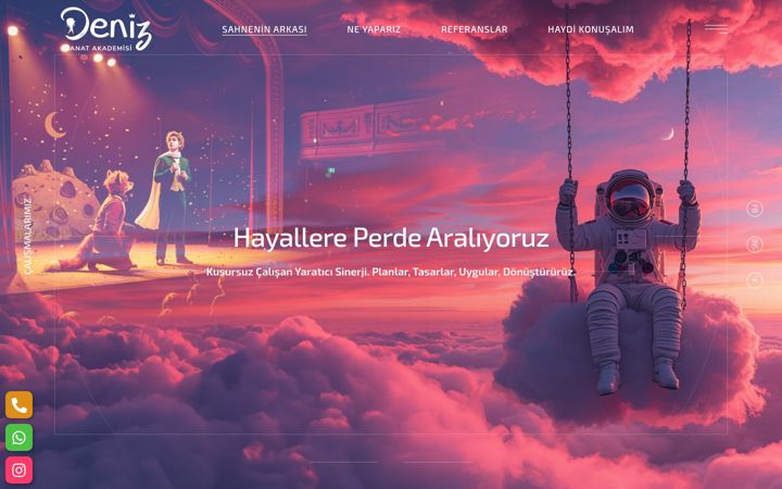 Screenshot of denizsanatakademisi.com
