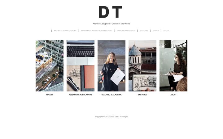 Screenshot of deniztuzcuoglu.com