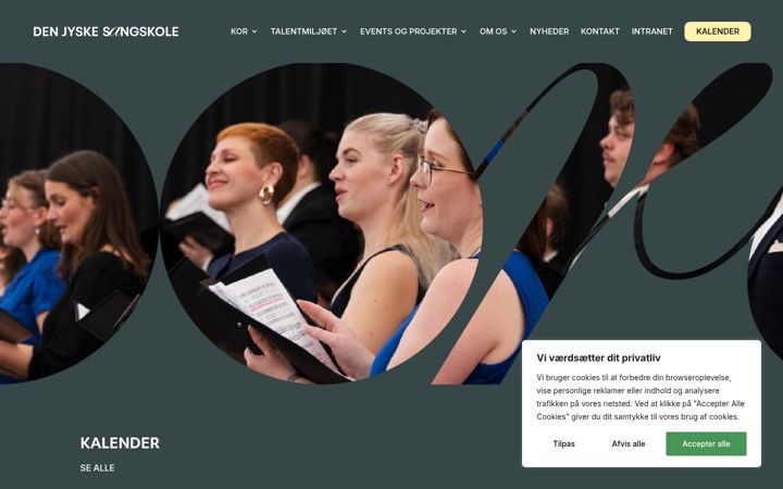 Screenshot of denjyskesangskole.dk