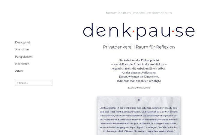 Screenshot of denk-pau-se.de