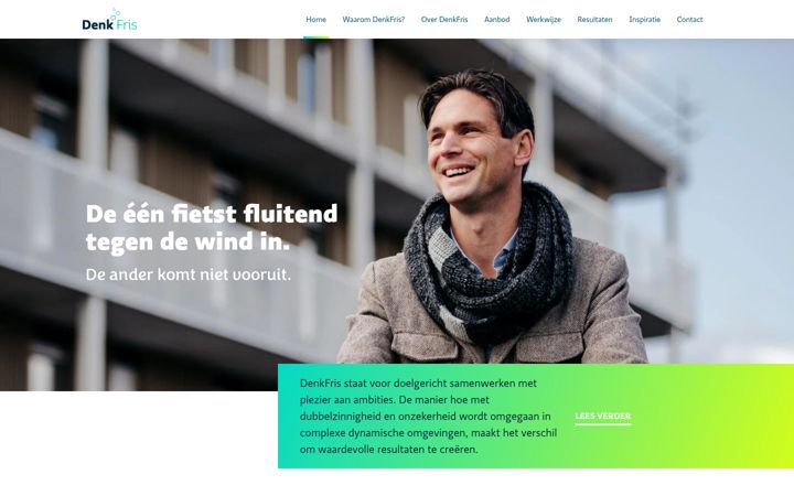 Screenshot of denkfris.nl