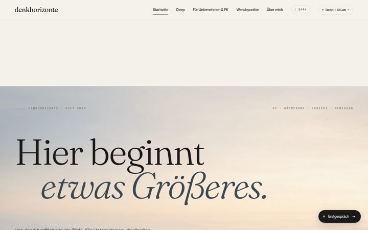 Screenshot of denkhorizonte.de