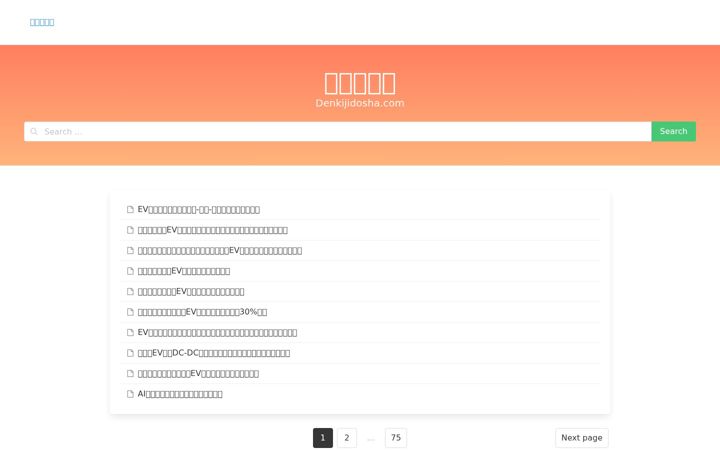 Screenshot of denkijidosha.com