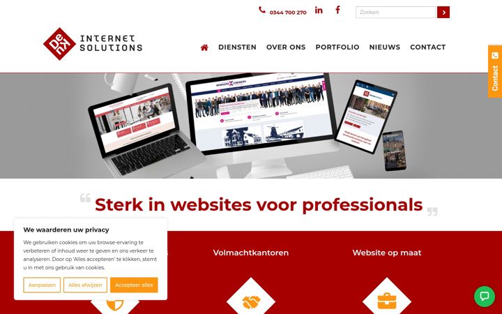 Screenshot of denkis.nl