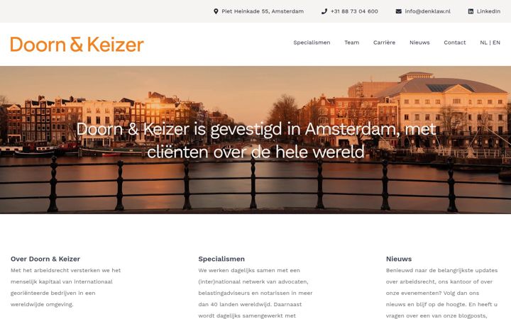 Screenshot of denklaw.nl